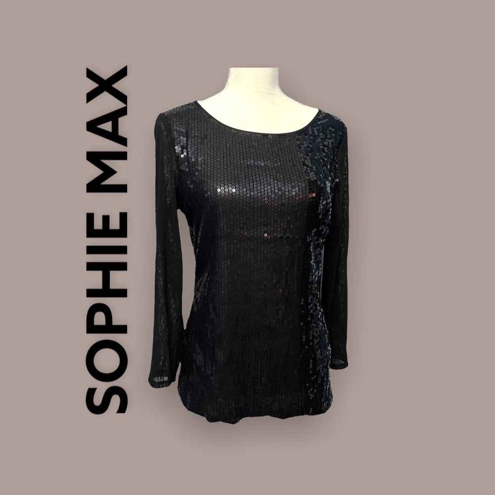 SOPHIE MAX (EUC) SEQUIN TOP SIZE MEDIUM